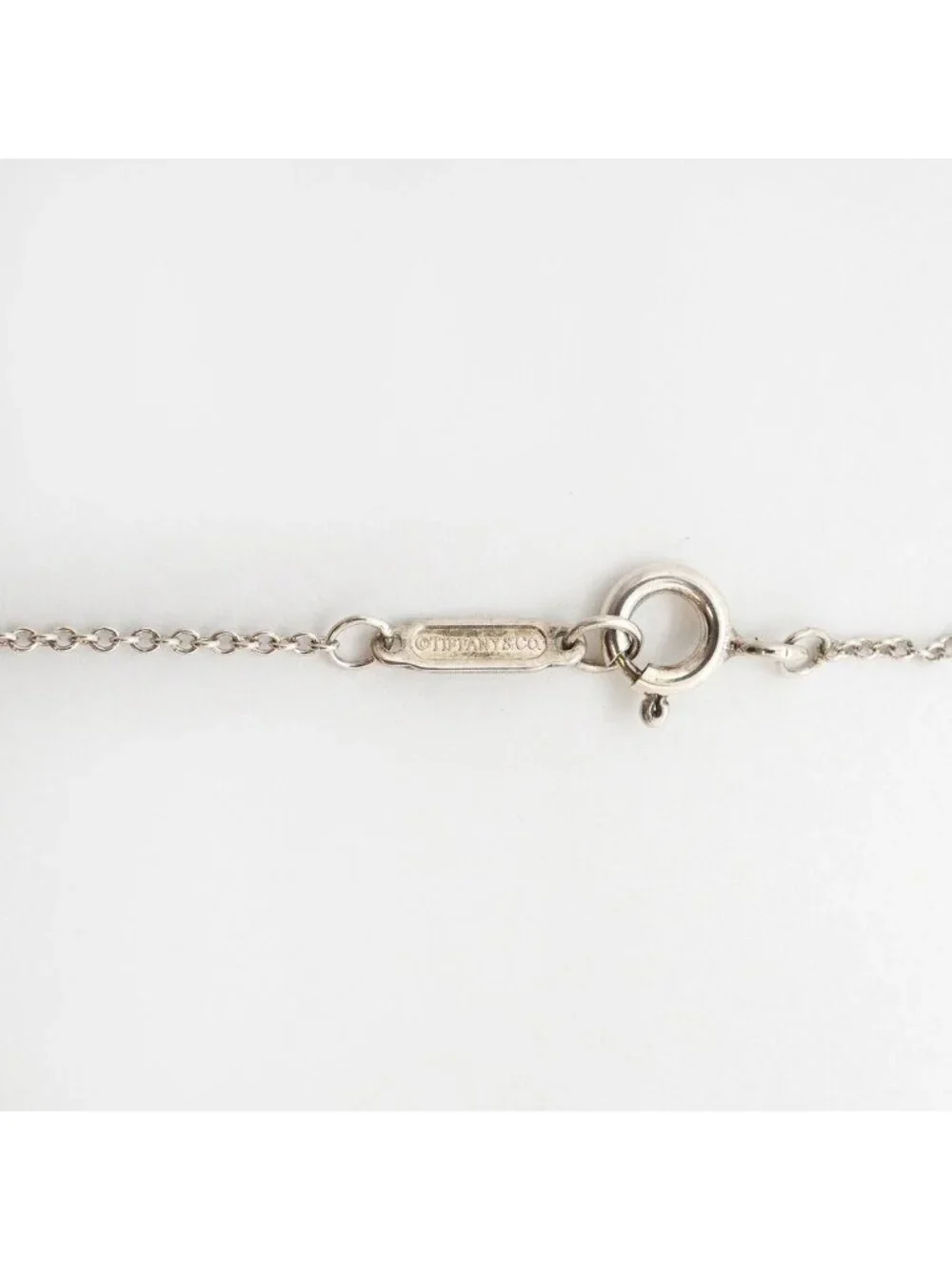 Tiffany & Co Necklace Notes Bar 925 Sterling Silver Diamond